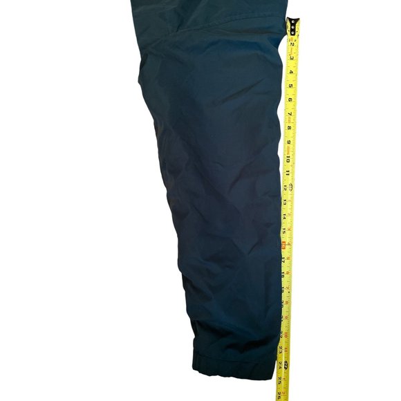 Chaps Ralph Lauren Mens Jacket M Green Navy Windbreaker Hooded Full Zip Logo Lon - Picture 8 of 9